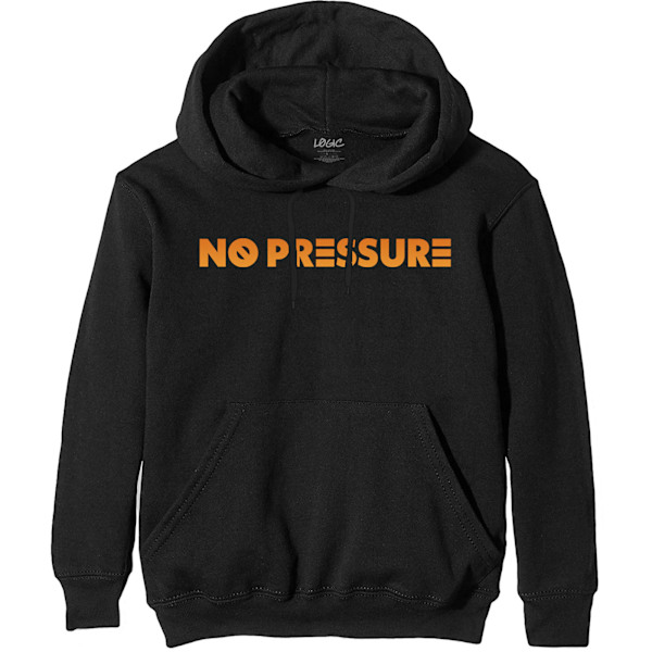 Logic Unisex Vuxen No Pressure Gradient Ryggtryck Hoodie M Svart Black M