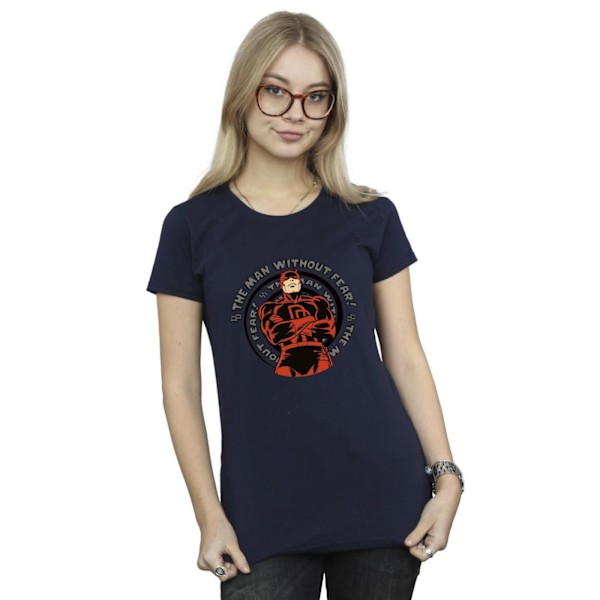 Marvel Womens/Ladies Comics Daredevil Spiral Bomull T-shirt M N Navy Blue M