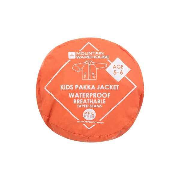 Mountain Warehouse Barn/Barn Pakka II Vattentät Jacka 3- Orange 3-4 Years