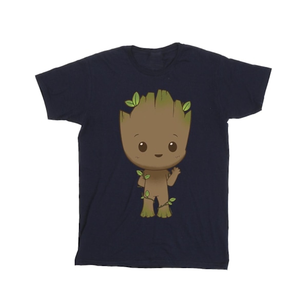 Marvel Mens I Am Groot Chibi Wave Pose T-Shirt 4XL Marinblå Navy Blue 4XL