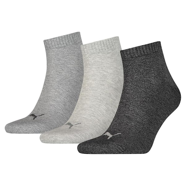 Puma Unisex Quarter Training Ankle Socks (3-pack) 2.5 Grey 2.5 UK-5 UK