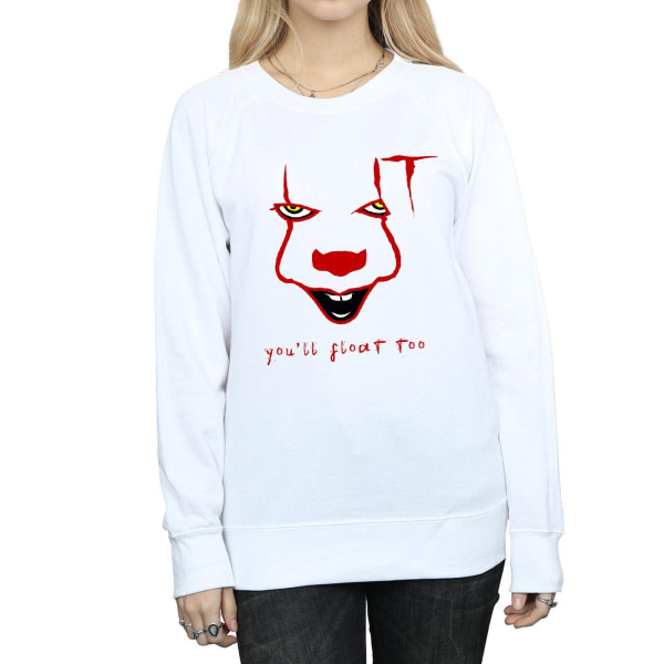 It Dam/Damer Pennywise Float Sweatshirt S Vit White S