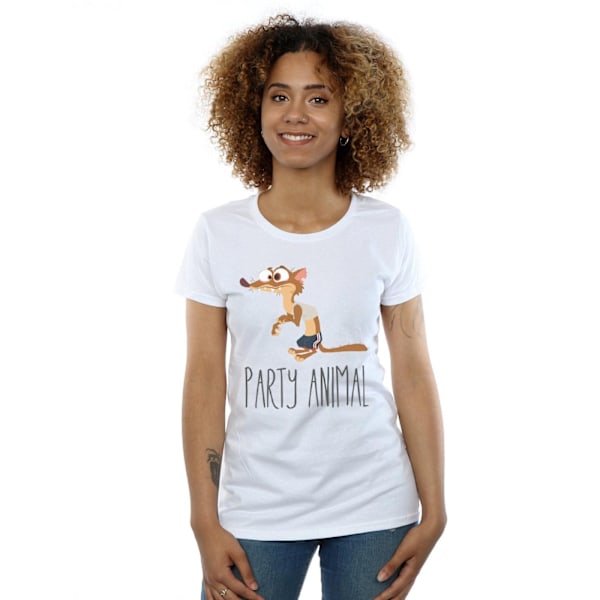 Disney Dam/Kvinnor Zootropolis Party Animal Bomull T-shirt S White S