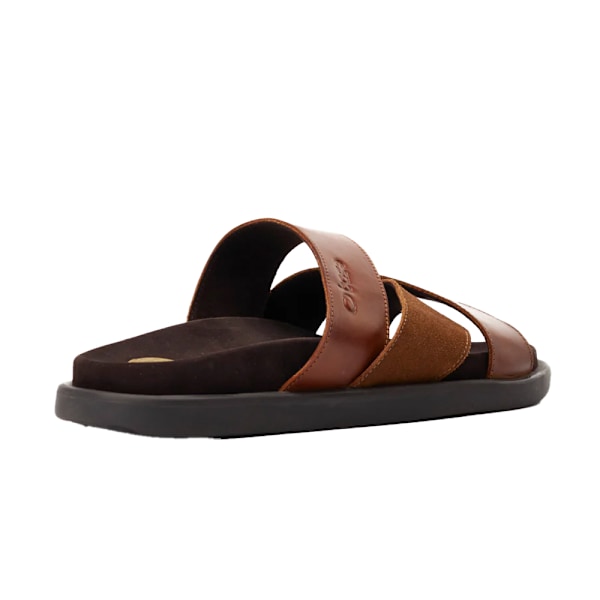 Base London Ponza lädersandaletter för män, 8 UK, mörkbrun Dark Tan 8 UK