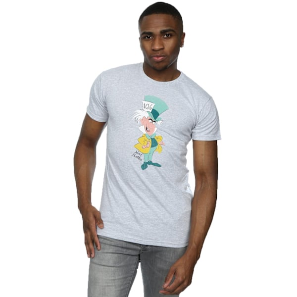 Disney Classic Mad Hatter T-shirt 3XL Heather Grey för män Heather Grey 3XL