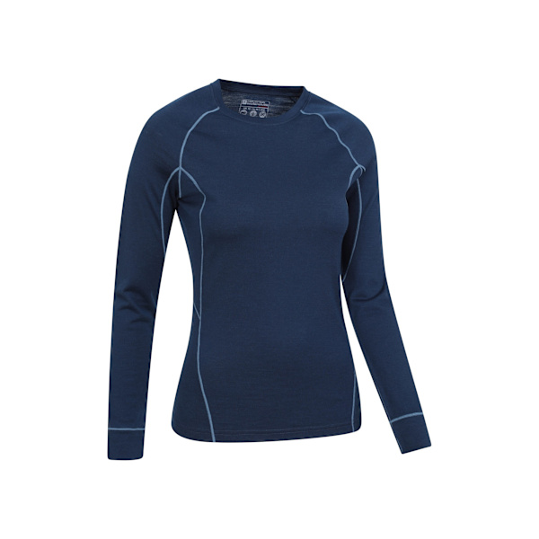 Mountain Warehouse Asgard Merino Ull Långärmad Topp för Kvinnor Navy 20 UK