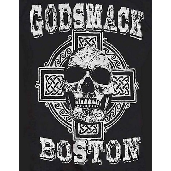 Godsmack Unisex Vuxen Boston Skull Bomull T-shirt M Svart Black M