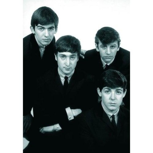 The Beatles Portrait Postcard 250mm x 200mm Svart/Vit Black/White 250mm x 200mm