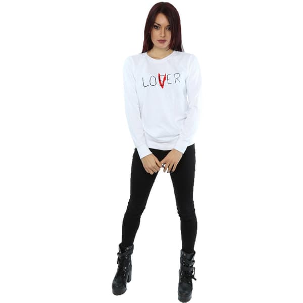 It Dam/Dam Loser Lover Heather Sweatshirt S Vit White S