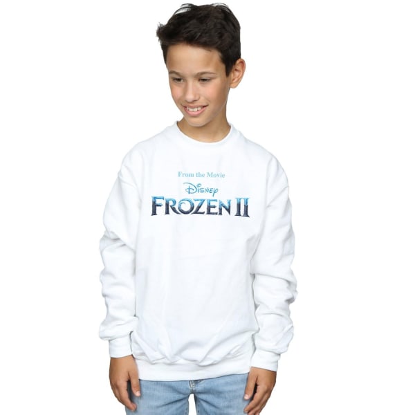 Disney Boys Frozen 2 Movie Logo Sweatshirt 5-6 år Vit White 5-6 Years