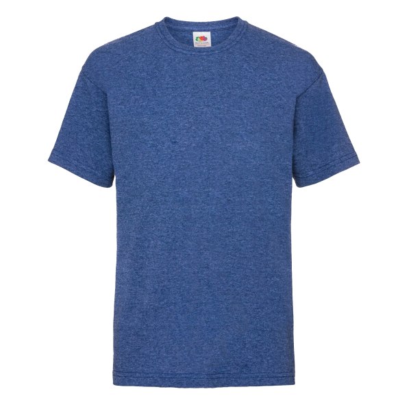 Fruit Of The Loom Barn/Barn Unisex Valueweight Kortärmad Retro Heather Royal 12-13