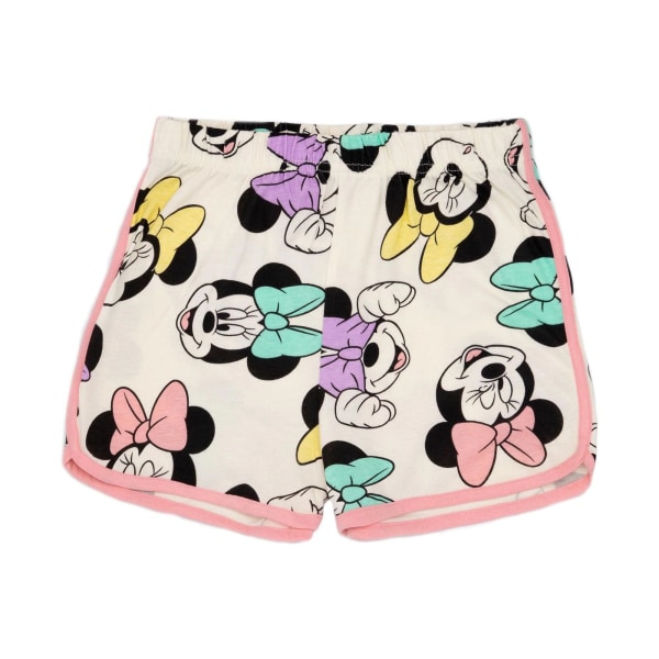 Minnie Mouse Girls All-Over Print Kort Pyjamas Set 2-3 år Wh White 2-3 Years