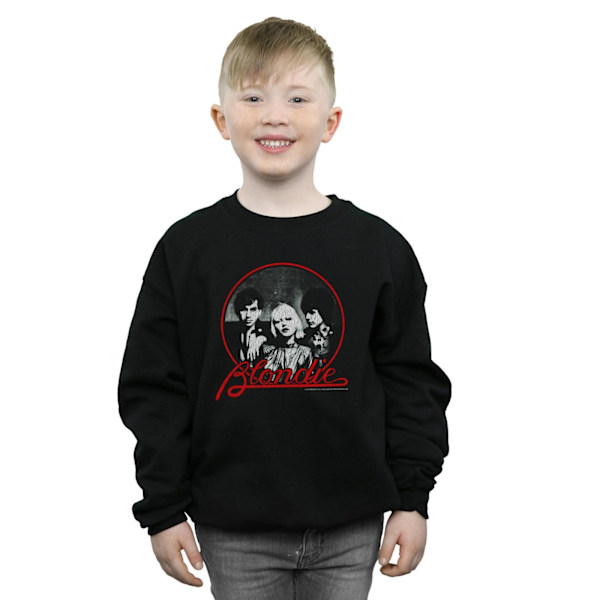 Blondie Boys Distressed Circle Sweatshirt 12-13 år Svart Black 12-13 Years