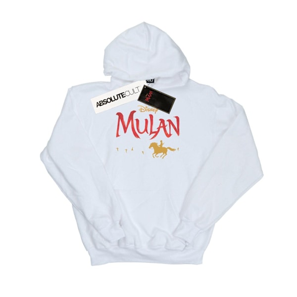 Disney Herr Mulan Filmlogotyp Hoodie 3XL Vit White 3XL