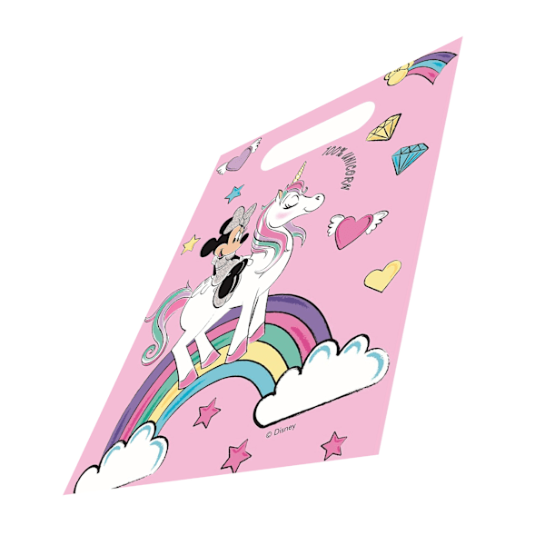 Disney Unicorn Minnie Mouse Partyväskor (6-pack) One Size Pin Pink One Size