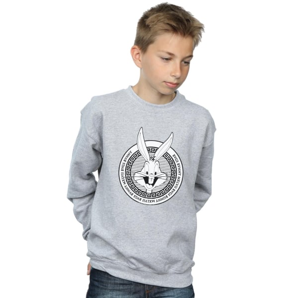 Looney Tunes Boys Bugs Bunny Greek Circle Sweatshirt 12-13 år Sports Grey 12-13 Years