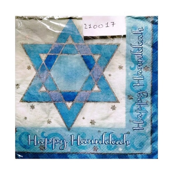 Amscan Star Hanukkah-servetter (16-pack) One Size Vit/Blå White/Blue One Size