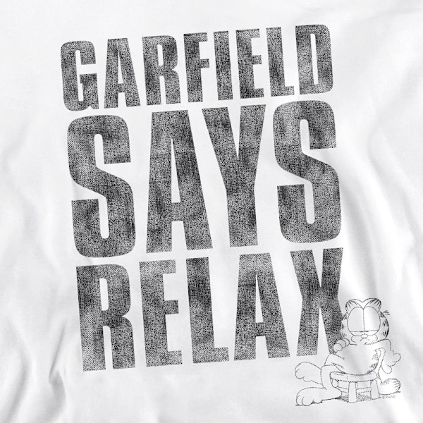 Garfield Unisex Vuxen Relax Sweatshirt XXL Vit White XXL