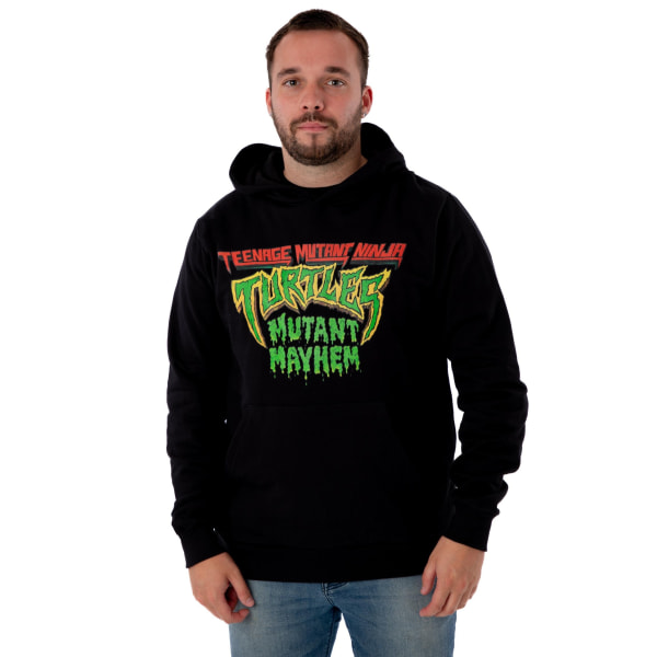 Teenage Mutant Ninja Turtles Herr Mayhem Logo Hoodie XXL Svart Black XXL