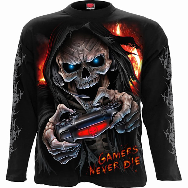 Spiral Direct Unisex Respawn T-shirt med långa ärmar XXL Svart Black XXL