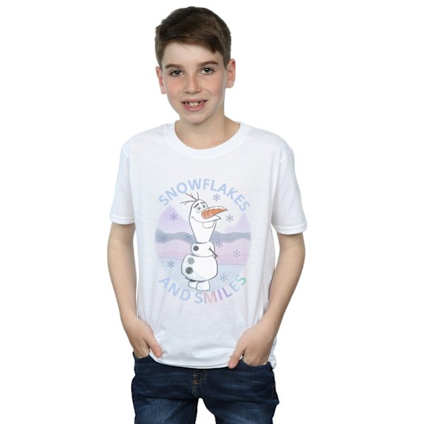 Disney Boys Frozen 2 Olaf Snöflingor Och Leenden T-shirt 12-13 år White 12-13 Years