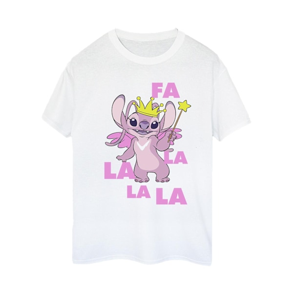 Disney Dam/Kvinnor Lilo & Stitch Angel Fa La La Bomull Pojkvän White 4XL