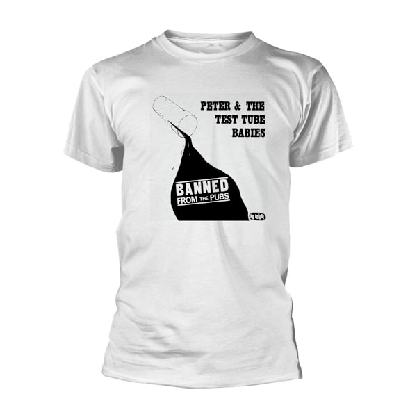 Peter & The Test Tube Babies Unisex Vuxen Banned From The Pubs White XL