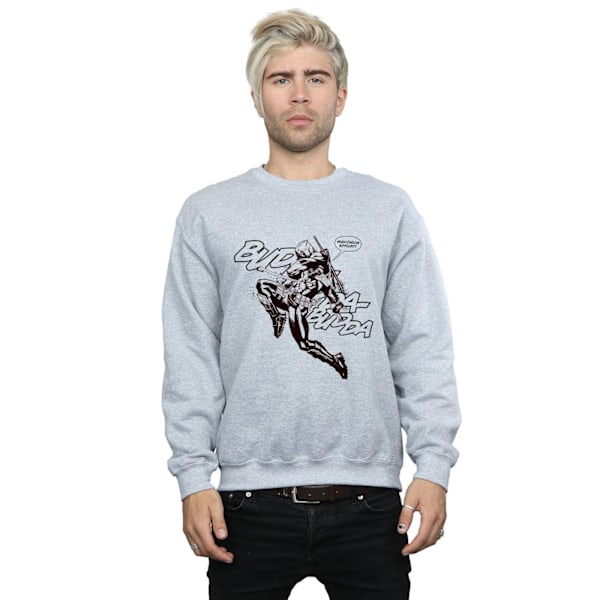 Marvel Deadpool Budda Budda Sweatshirt M Sports Grey för män Sports Grey M