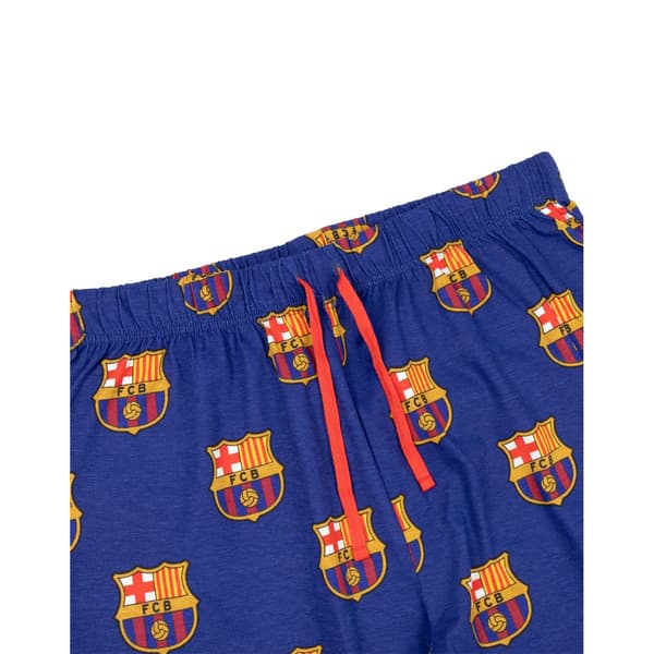 FC Barcelona Herr Crest Kortärmad Lång Pyjamas Set S Blå Blue S