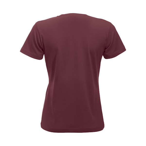 Clique Dam/Kvinnor Nya Klassiska T-Shirt M Bourgogne Burgundy M