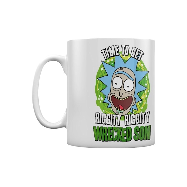 Rick And Morty Wrecked Son Mug En Storlek Vit/Grön White/Green One Size
