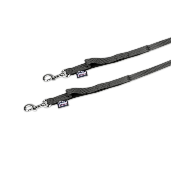 Shires Nylon Web Häst Sidotygel (2-pack) One Size Svart Black One Size