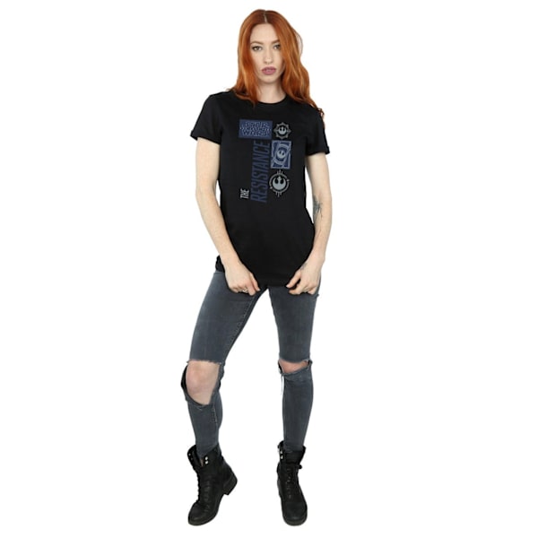 Star Wars Dam/Damer The Last Jedi The Resistance Bomull Pojkvän Black M