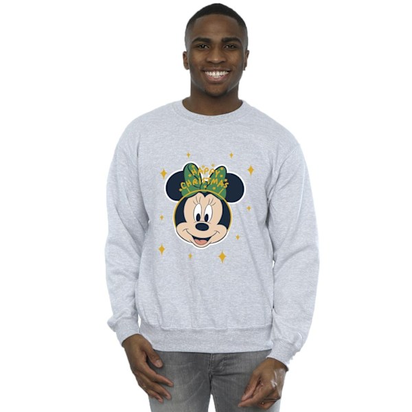 Disney Herr Minnie Mouse Happy Christmas Sweatshirt M Svart Black M