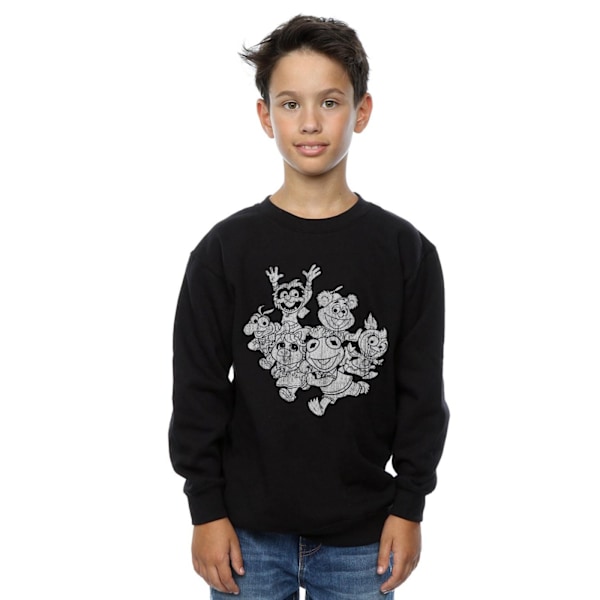 Disney Pojkar The Muppets Muppet Babies Mono Grupp Tröja 7-8 Black 7-8 Years