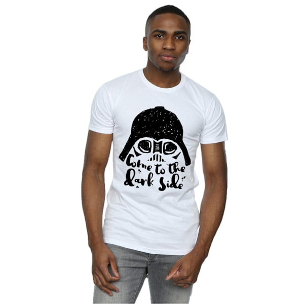 Star Wars Herr Darth Vader Kom Till Den Mörka Sidan Skiss T-shirt White XXL
