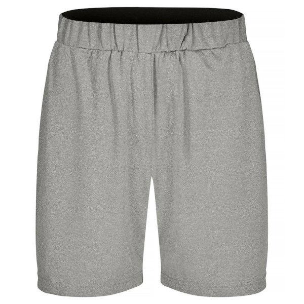 Clique barn/barn enfärgade aktiva shorts 6-8 år Grå melang Grey Melange 6-8 Years