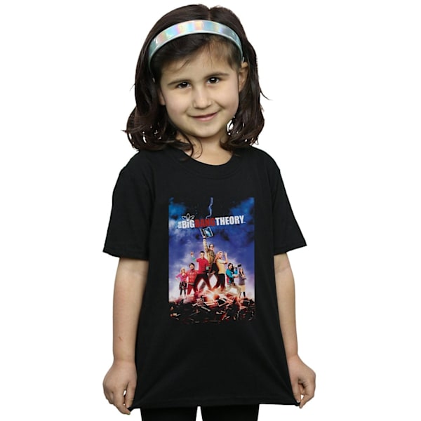 The Big Bang Theory Girls Character Poster Bomull T-shirt 9-11 Black 9-11 Years