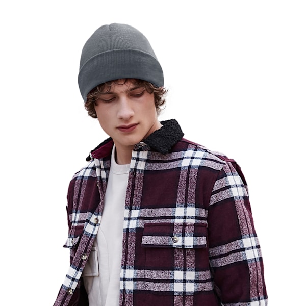 Beechfield Återvunnen Cuffed Beanie One Size Graphite Grey Graphite Grey One Size