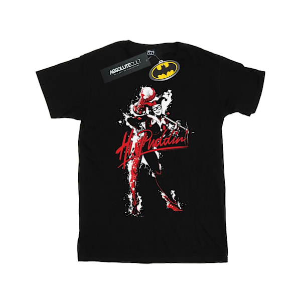 DC Comics Dam/Kvinnor Harley Quinn Hi Puddin Bomull Boyfriend Black 5XL