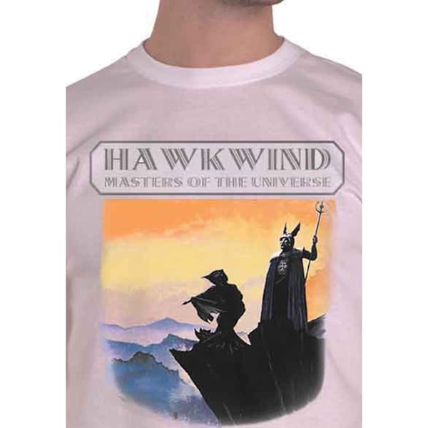 Hawkwind Unisex Adult Masters Of The Universe T-Shirt XXL Vit White XXL