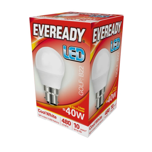Eveready LED Golflampa One Size Cool White Cool White One Size