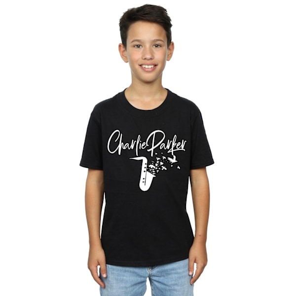 Charlie Parker Boys Bird Sounds T-Shirt 7-8 år Svart Black 7-8 Years