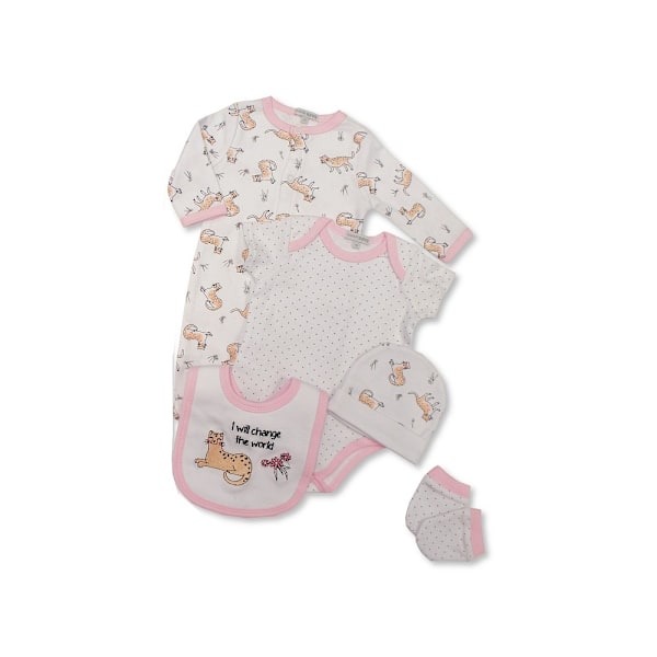 Nursery Time Baby I Will Change The World Presentset (5 delar) 3 Pink 3-6 months