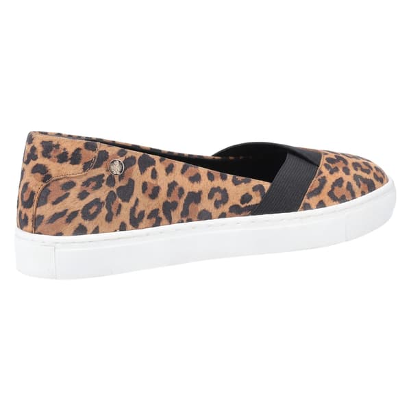 Hush Puppies Dam/Dam Tiffany Leopardmönstrade mockaskor i mocka 4 Brown 4 UK