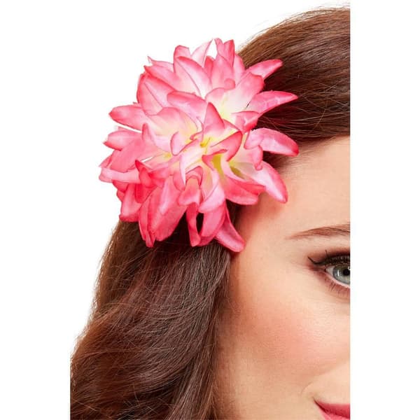 Smiffys Tropisk Blommig Hårklämma En Storlek Rosa Pink One Size