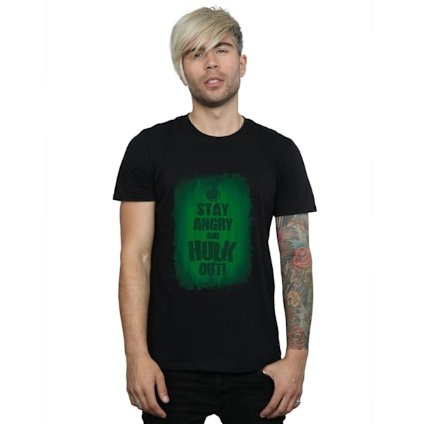 Marvel Herr Hulk Stay Angry T-Shirt XL Svart Black XL