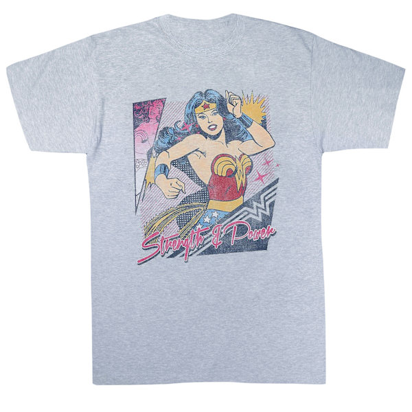 Wonder Woman Girls Strength & Power T-Shirt 9-11 år Sports G Sports Grey 9-11 Years