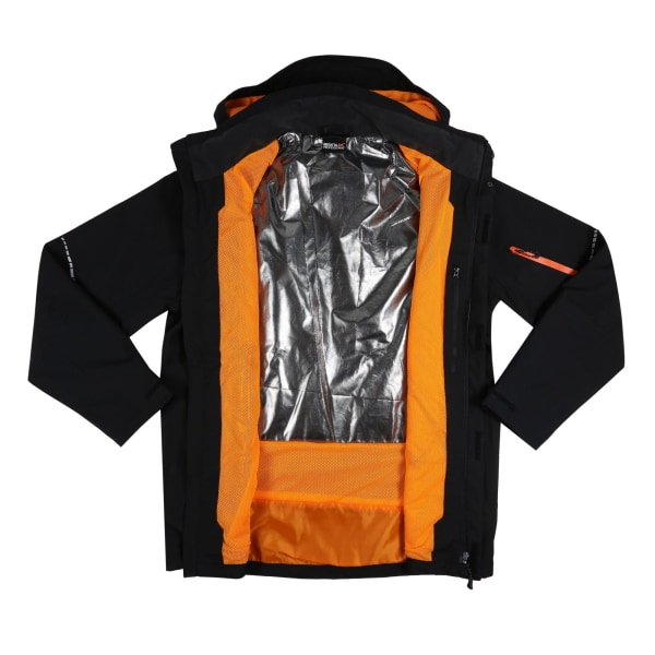 Regatta Mens X-Pro Exosphere II Softshell Jacka XL Svart/Magma Black/Magma Orange XL