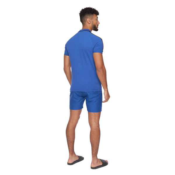 Crosshatch Mens Allred Polo Shirt L Blå Blue L